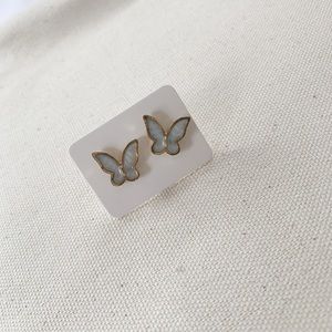 Gold Butterfly Studs